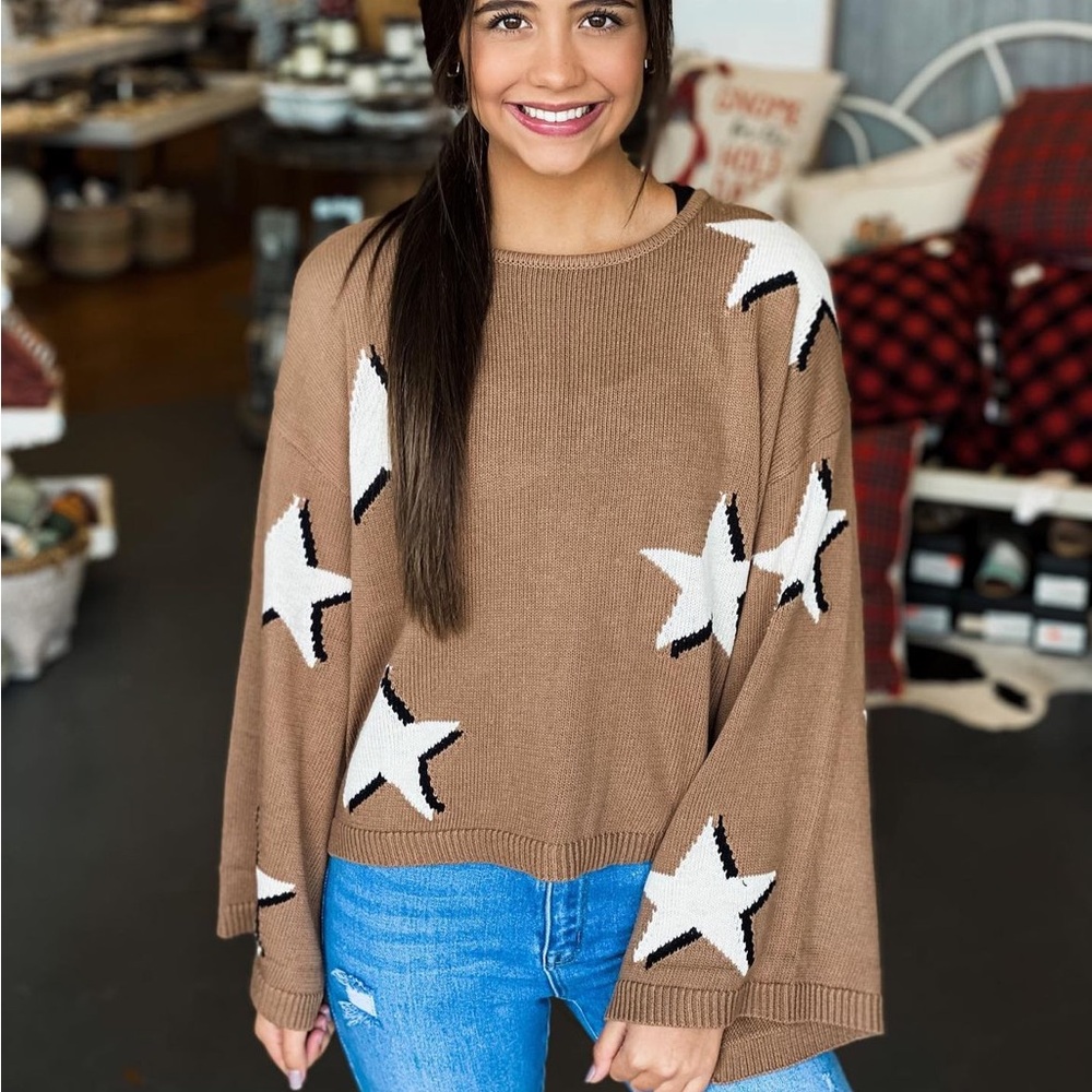 Promesa star sweater size small